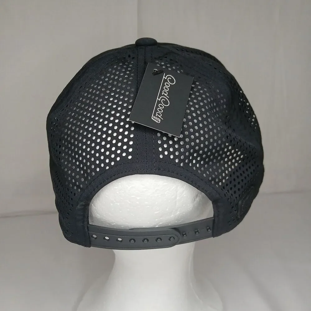 Good Good Golf Hat Cap Snap Back Black Logo Outdoor Golfer Performance NWT - Picture 4 of 7